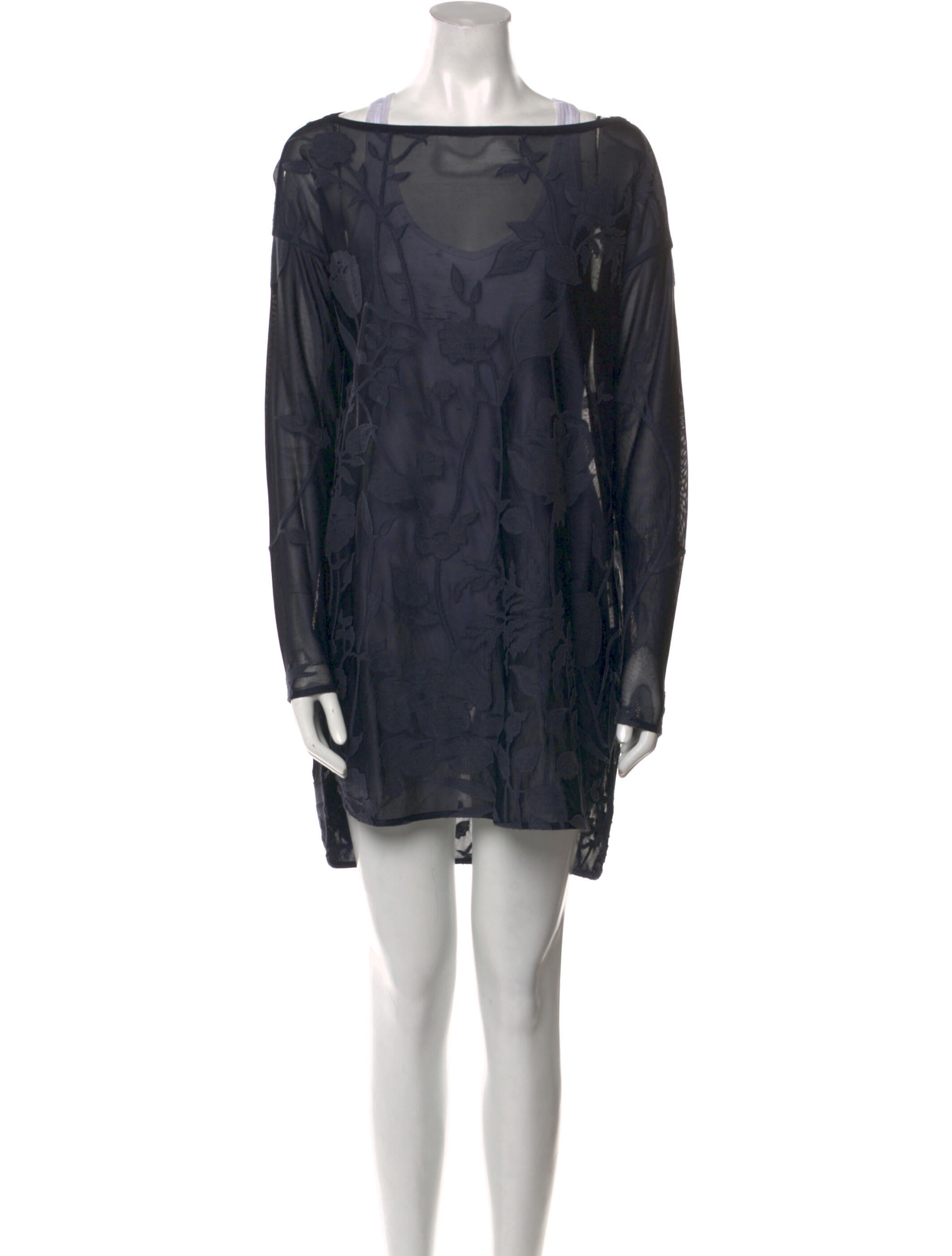 Lafayette 148 Bateau Neckline Mini Dress