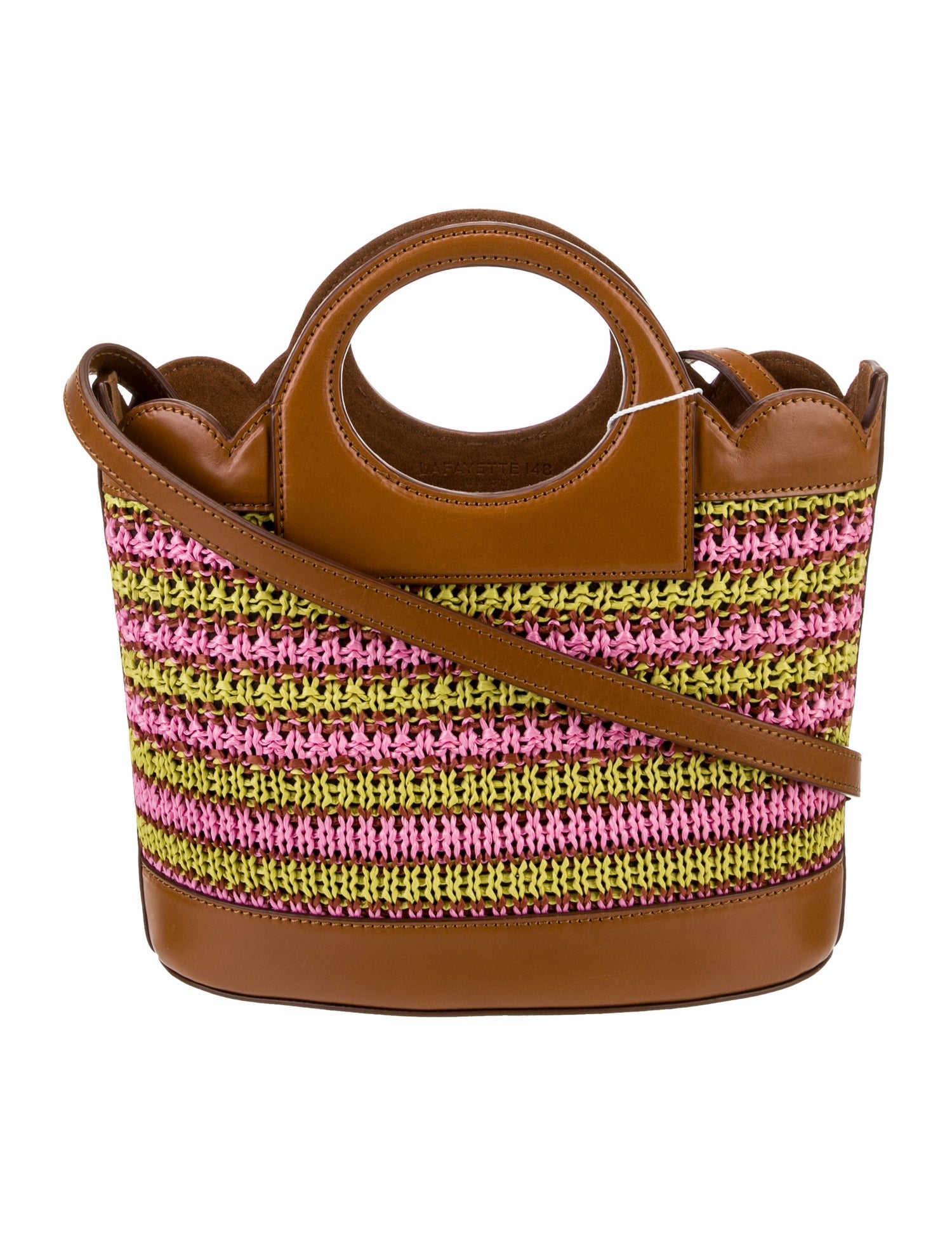 Lafayette 148 Straw Top Handle Bag