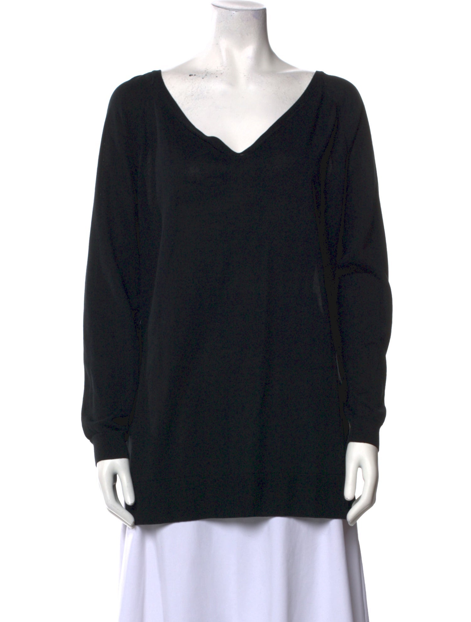 Lafayette 148 V-Neck Long Sleeve Sweatshirt w/ Tags