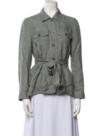 Lafayette 148 Linen Utility Jacket