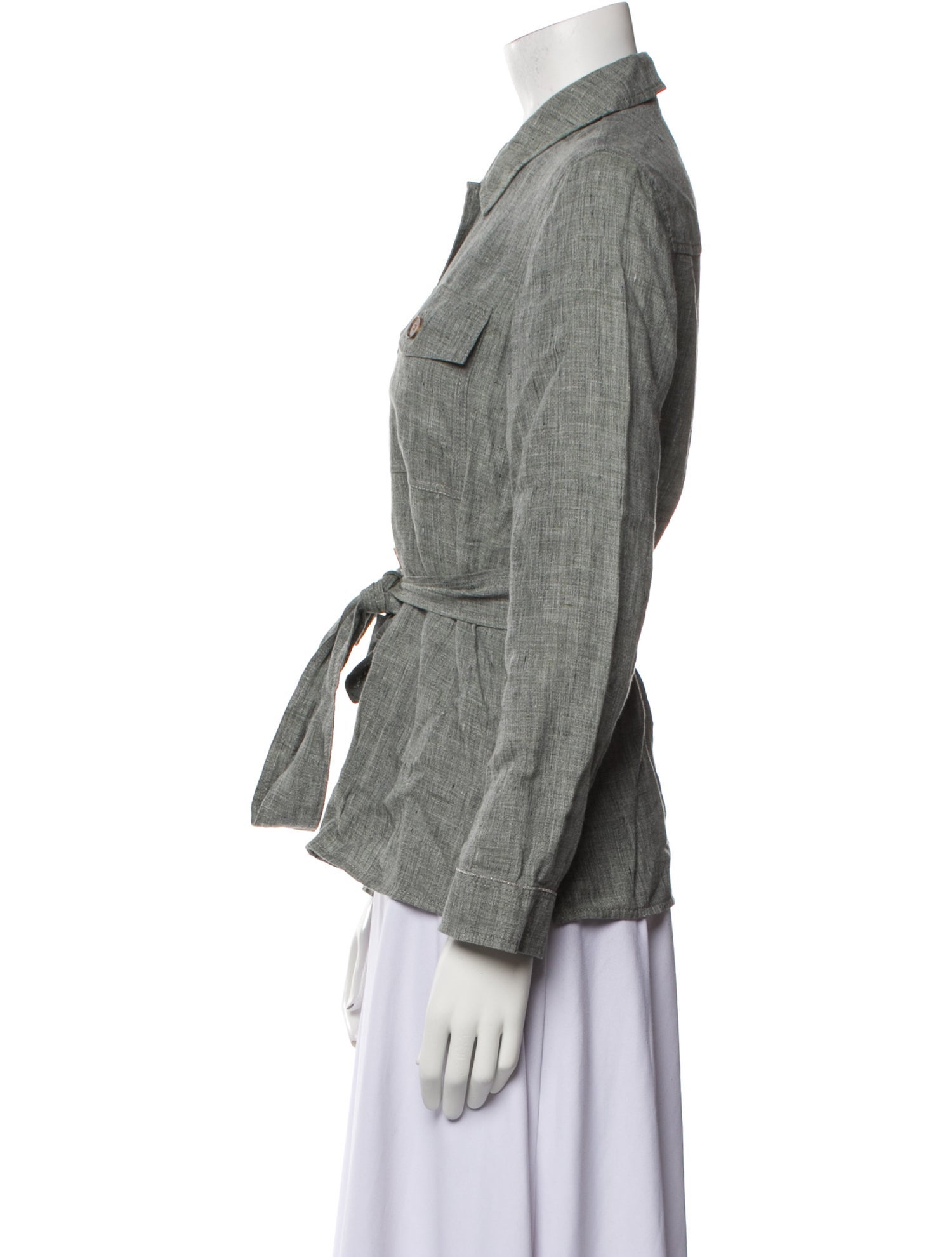 Lafayette 148 Linen Utility Jacket