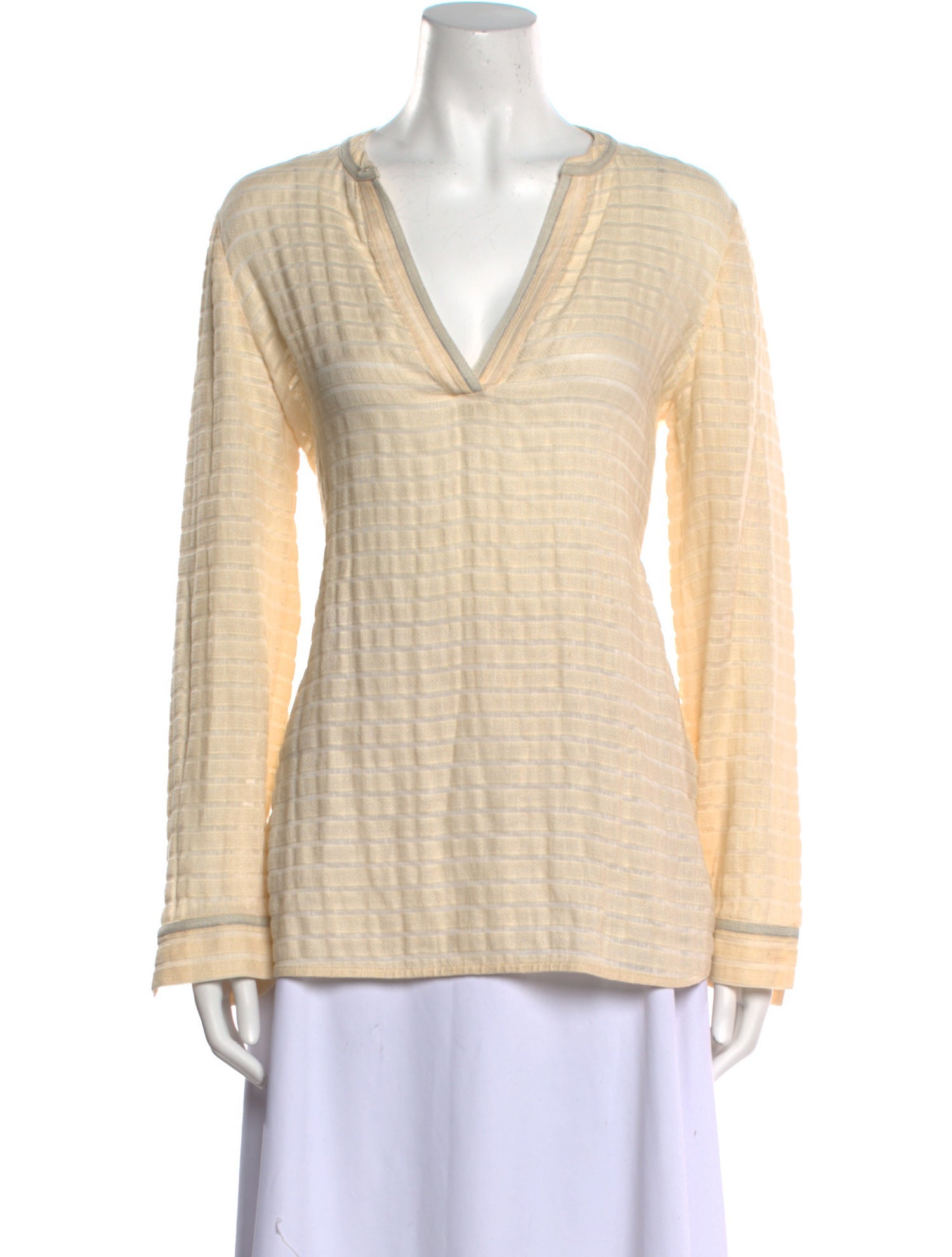 Lafayette 148 Linen V-Neck Tunic