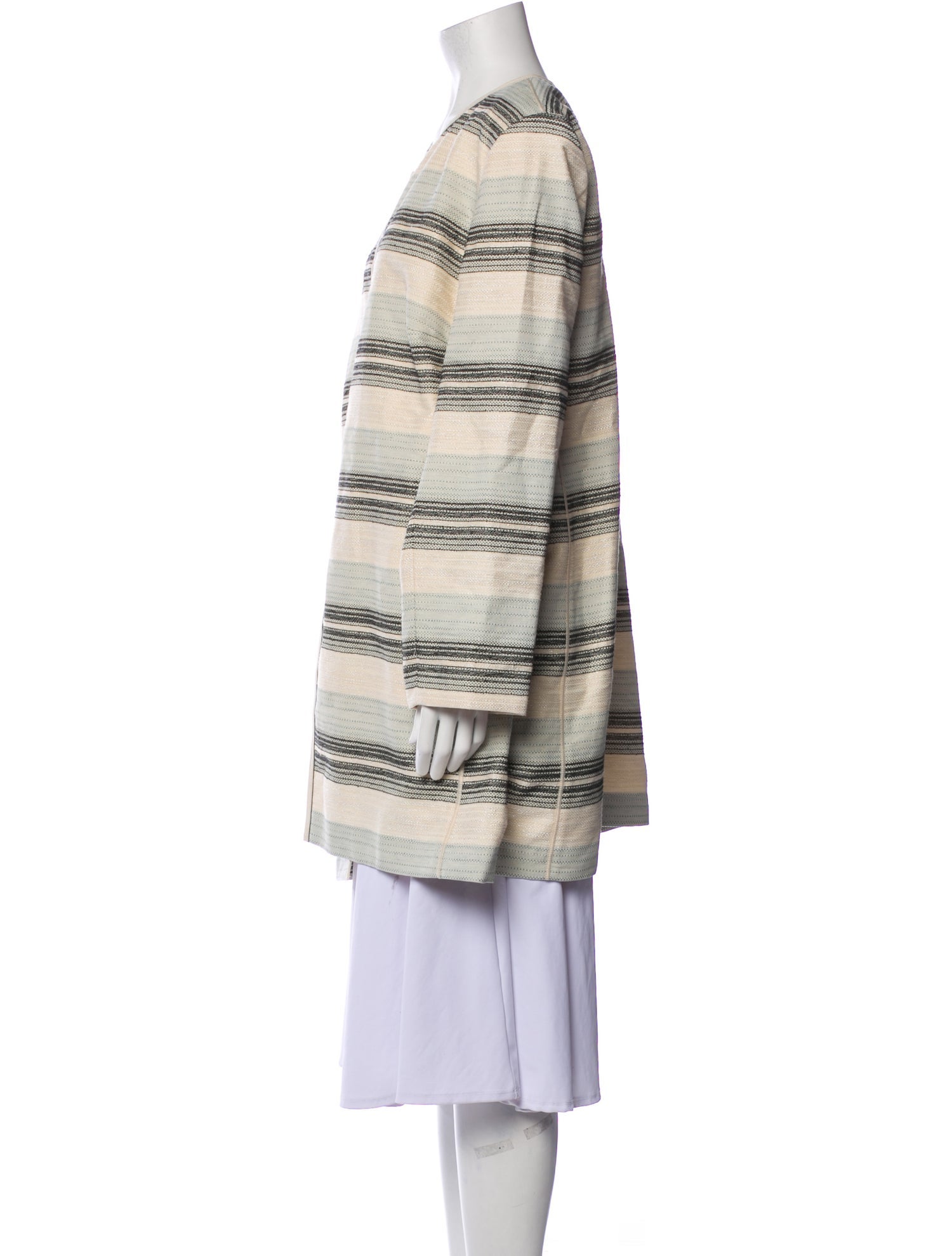 Lafayette 148 Striped Coat w/ Tags