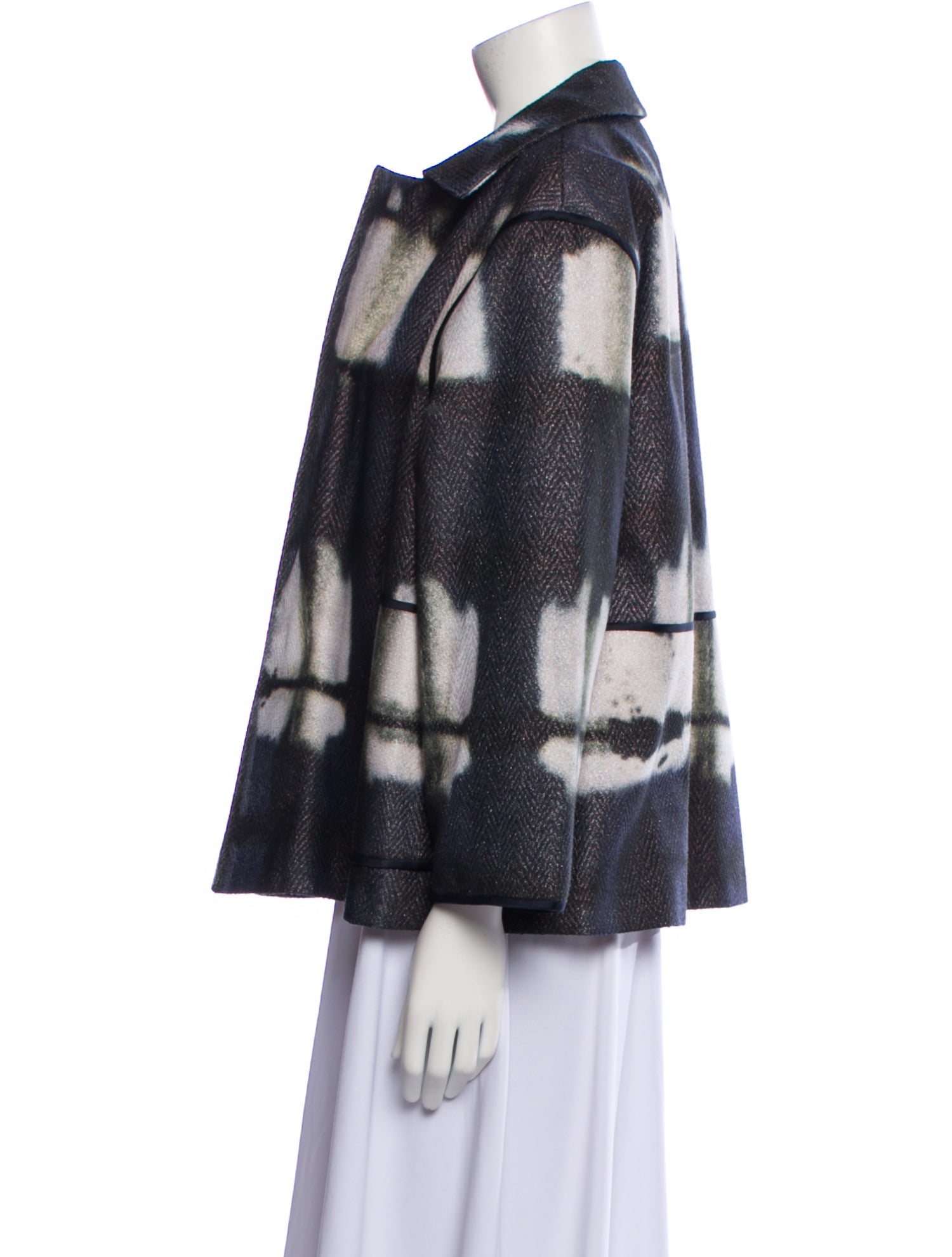 Lafayette 148 Plaid Print Jacket