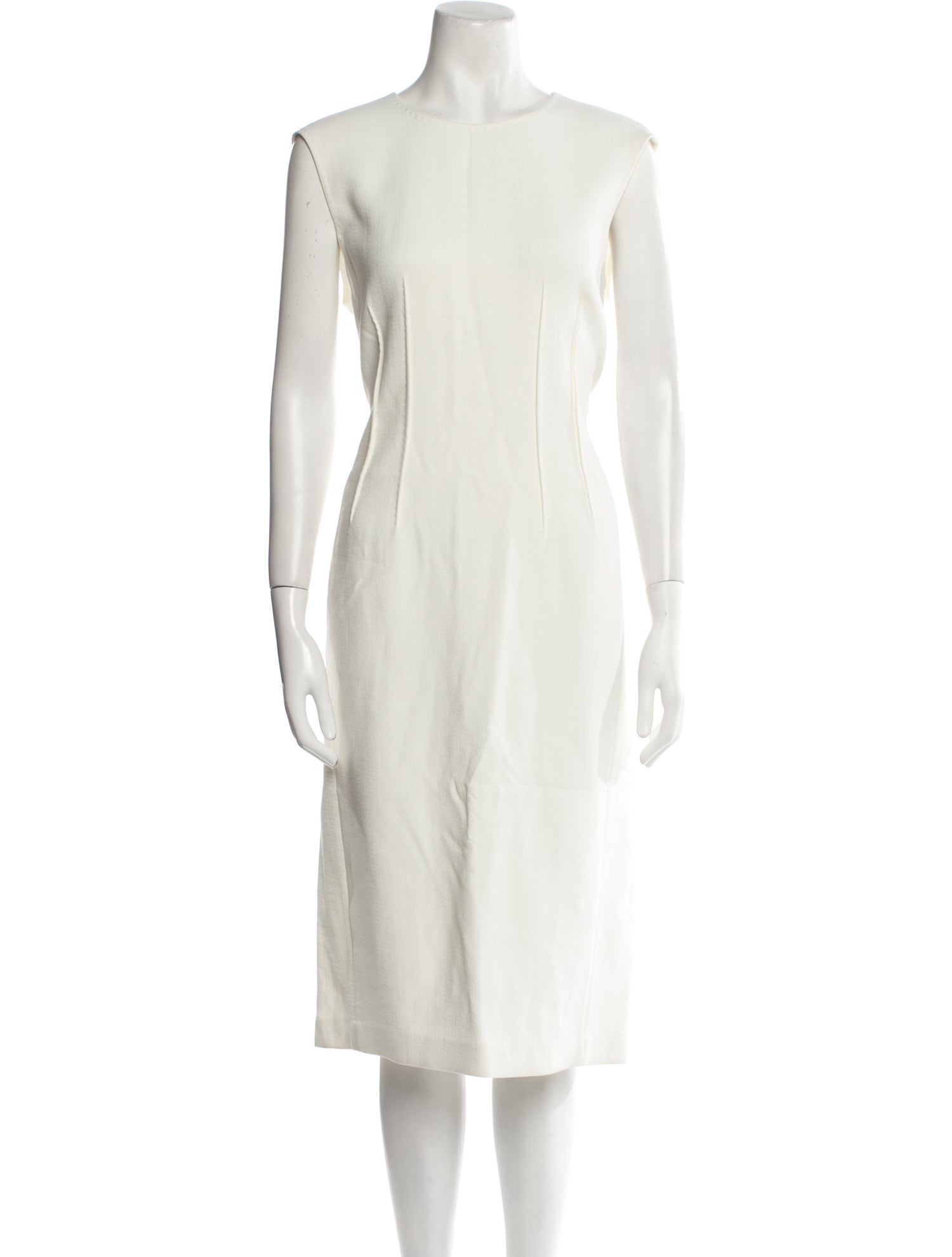 Lafayette 148 Bateau Neckline Midi Length Dress