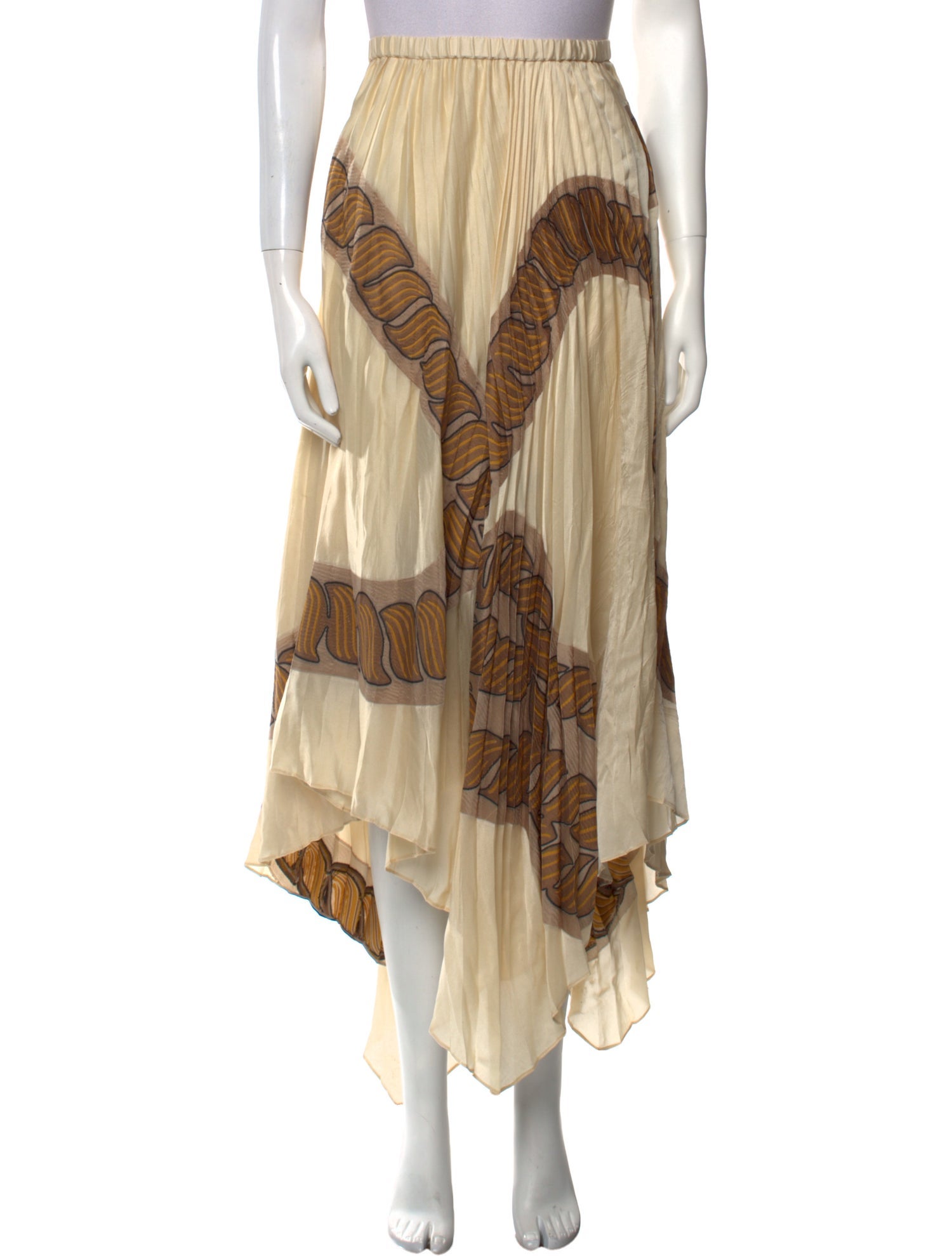 Lafayette 148 Silk Midi Length Skirt