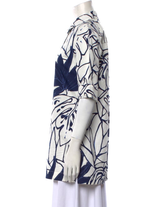 Lafayette 148 Printed Three-Quarter Sleeve Tunic