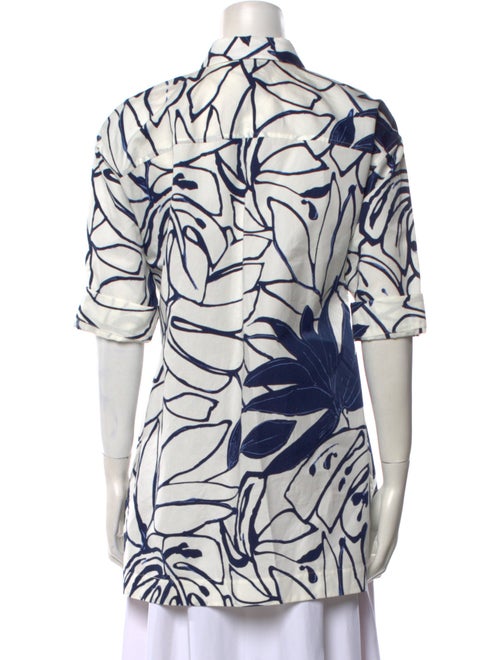 Lafayette 148 Printed Three-Quarter Sleeve Tunic