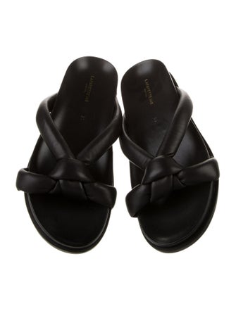 Lafayette 148 Leather Slides