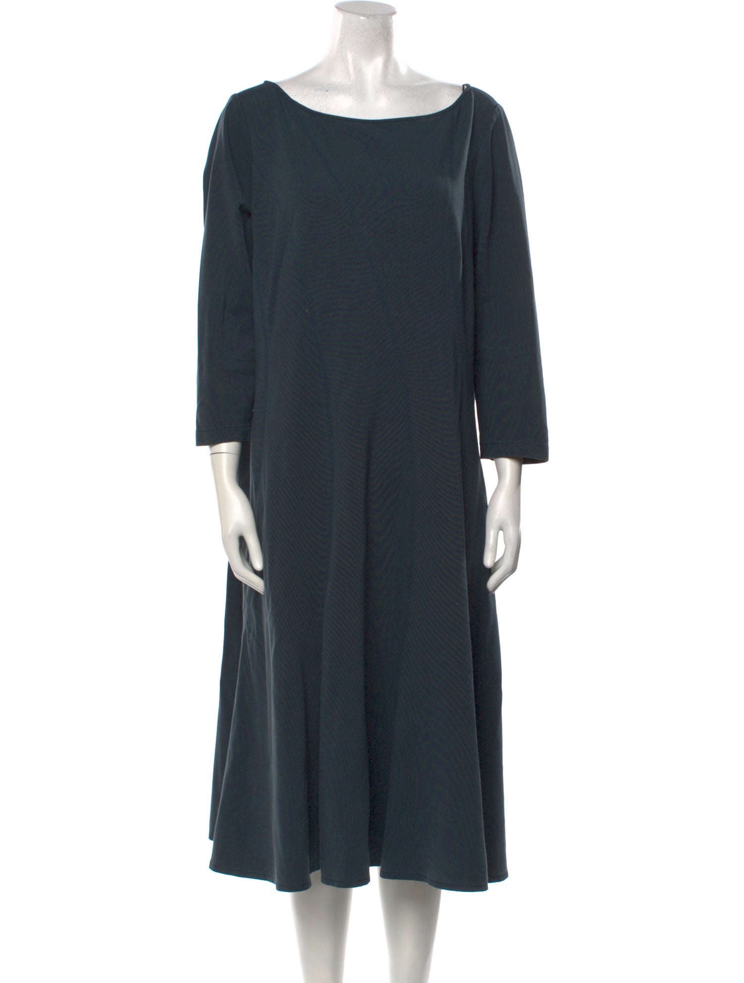 Lafayette 148 Bateau Neckline Midi Length Dress