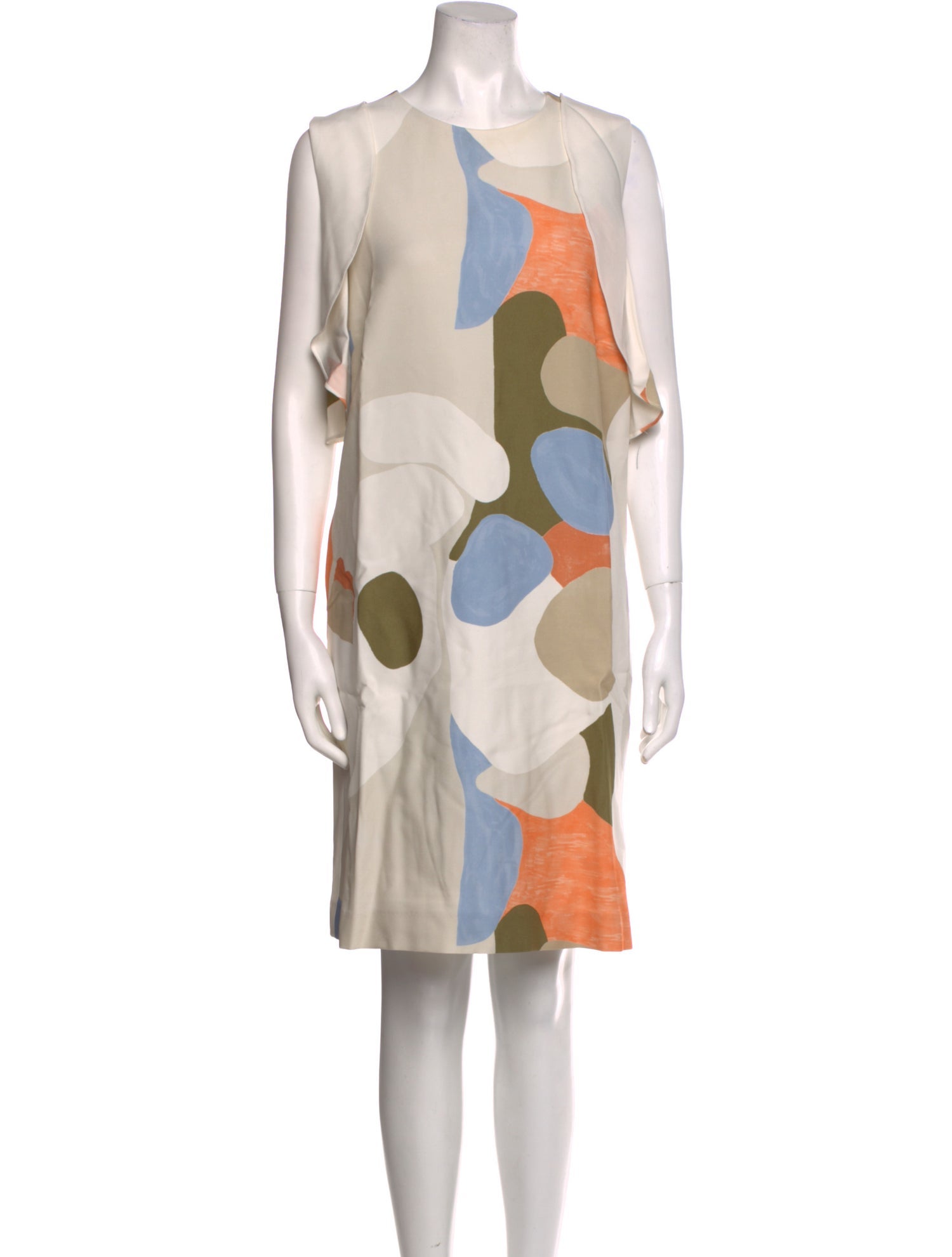 Lafayette 148 Polka Dot Print Knee-Length Dress