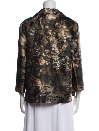 Lafayette 148 Colorblock Pattern Evening Jacket