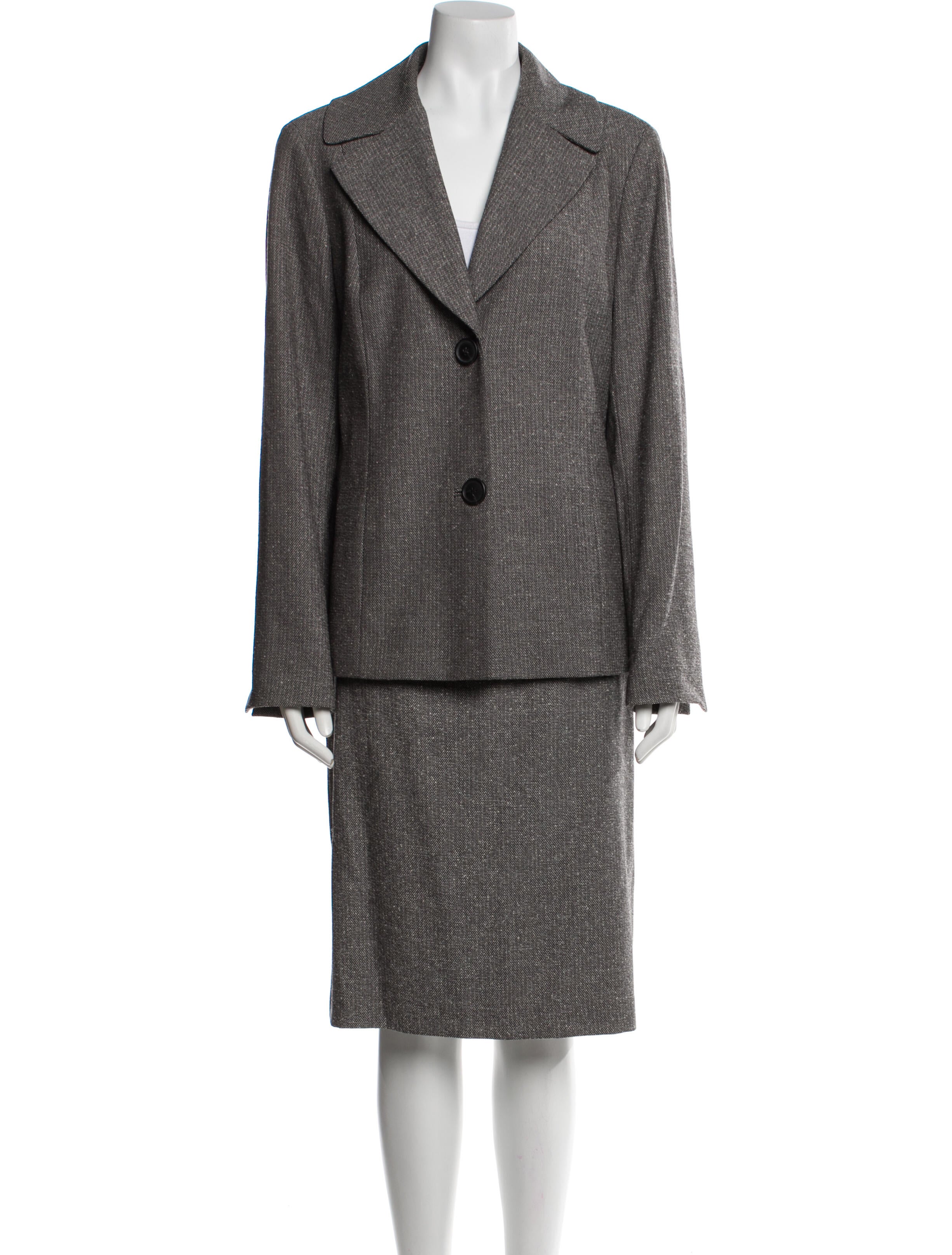 Lafayette 148 Virgin Wool Striped Skirt Suit w/ Tags