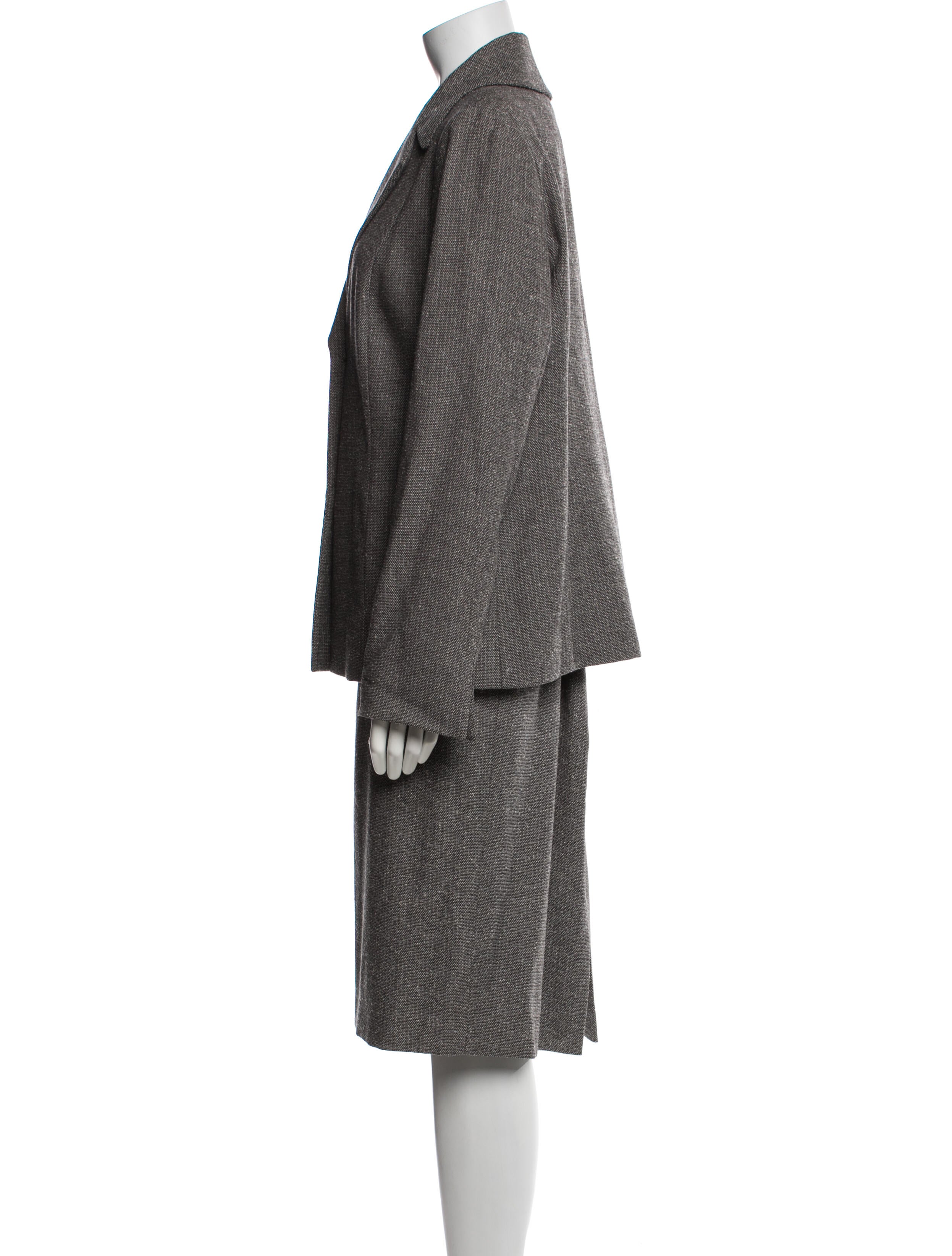 Lafayette 148 Virgin Wool Striped Skirt Suit w/ Tags