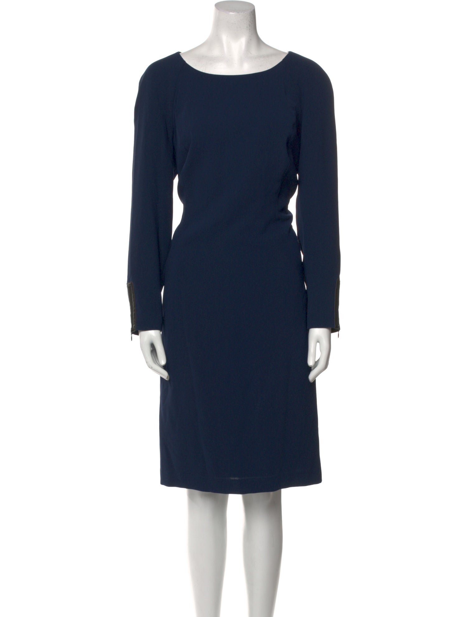 Lafayette 148 Bateau Neckline Knee-Length Dress