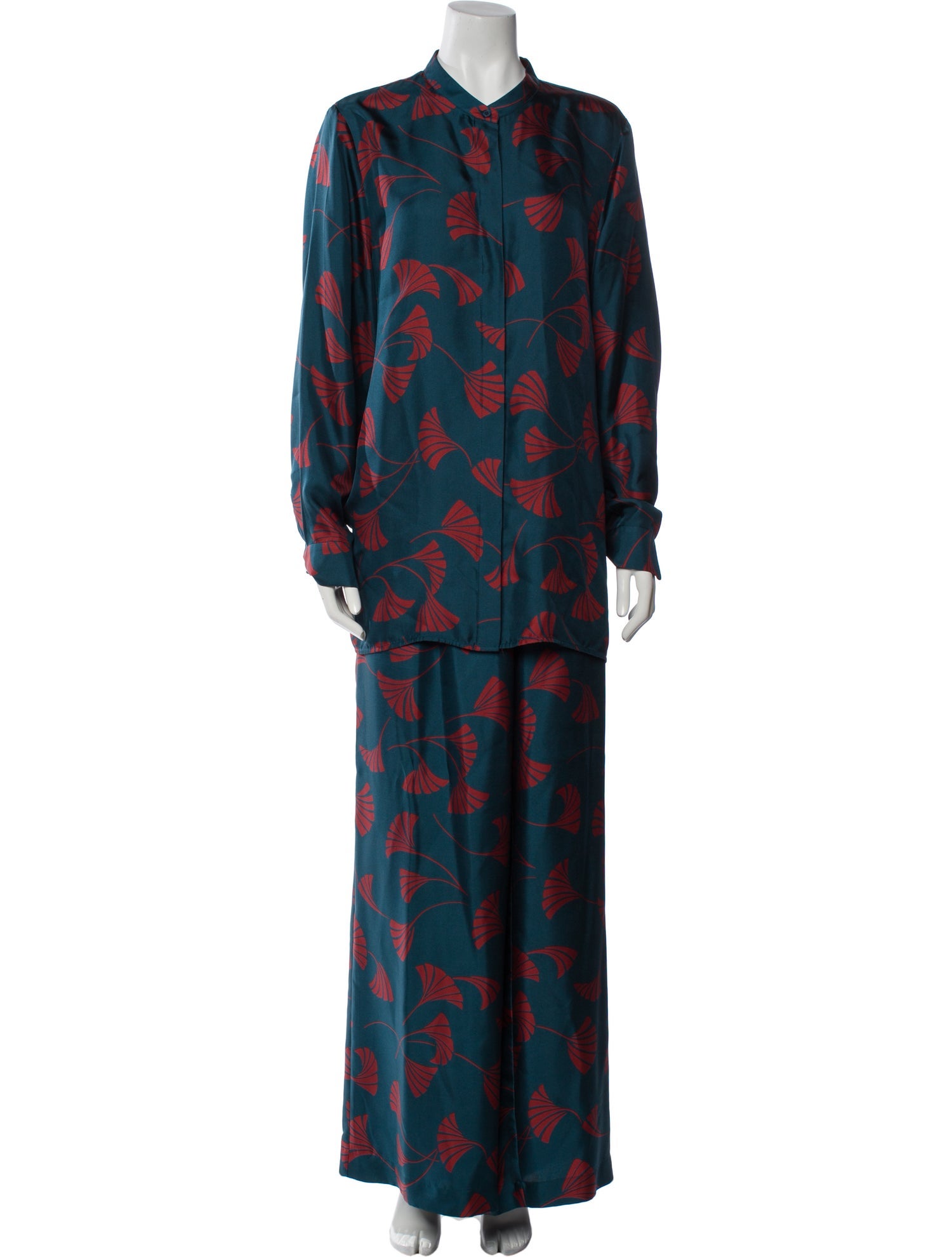 Lafayette 148 Silk Printed Pant Set