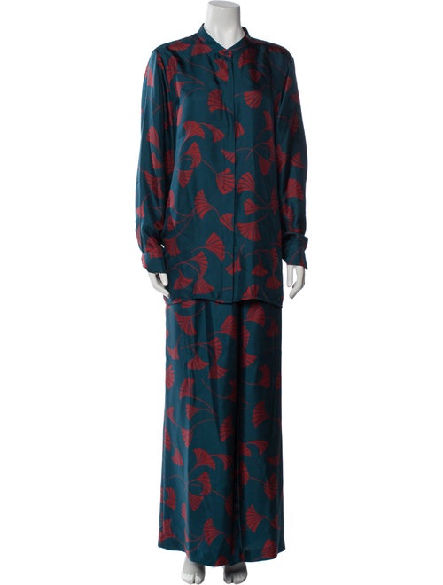 Lafayette 148 Silk Printed Pant Set
