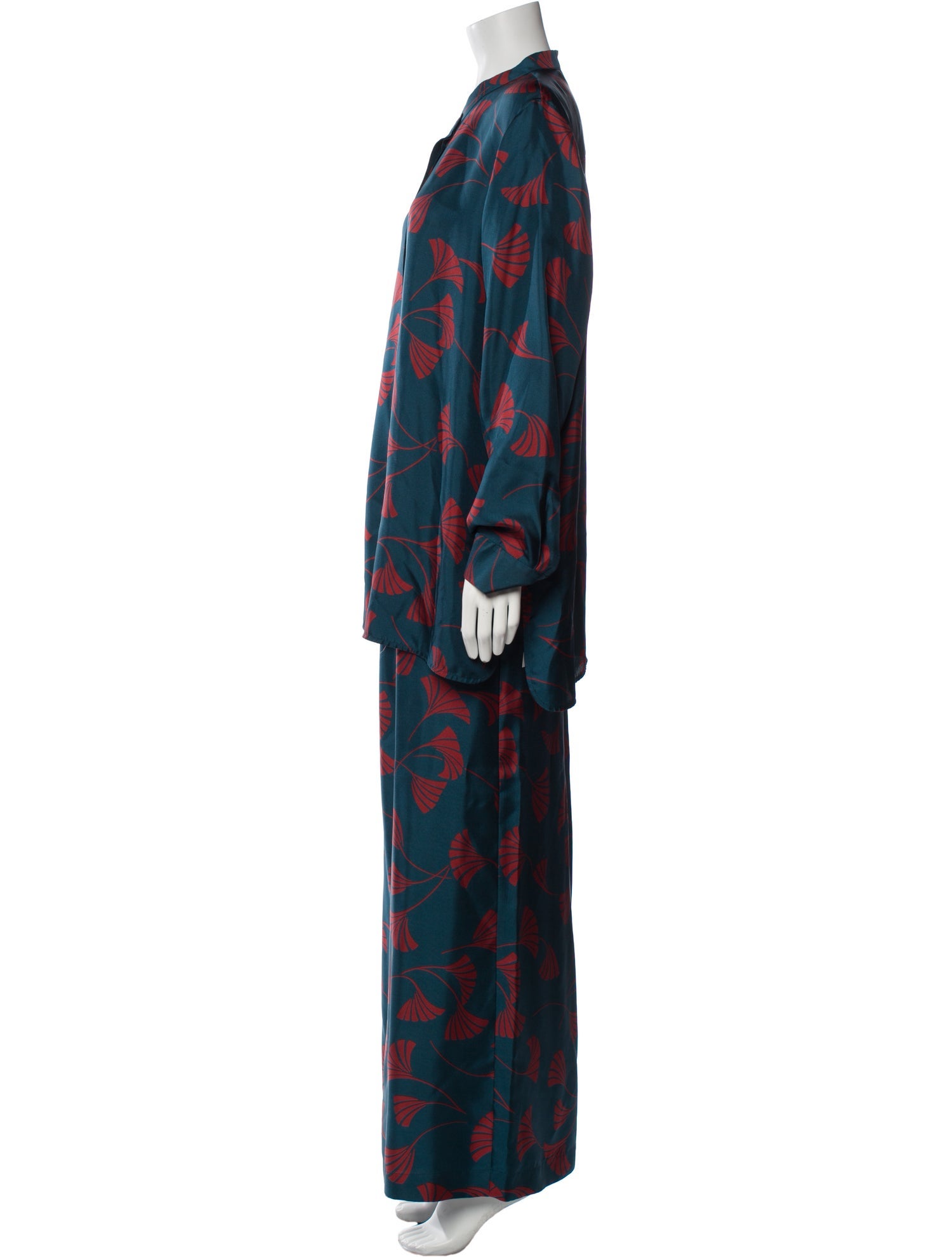 Lafayette 148 Silk Printed Pant Set
