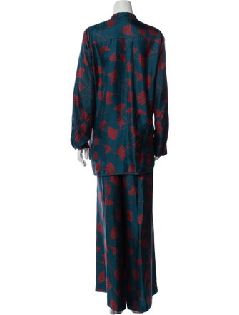 Lafayette 148 Silk Printed Pant Set