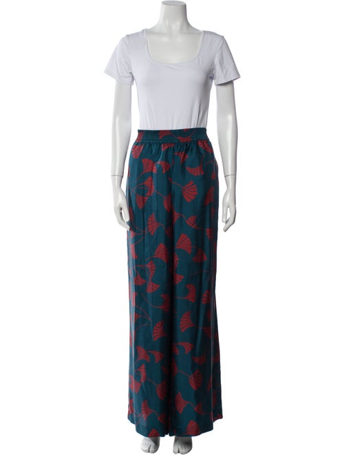 Lafayette 148 Silk Printed Pant Set