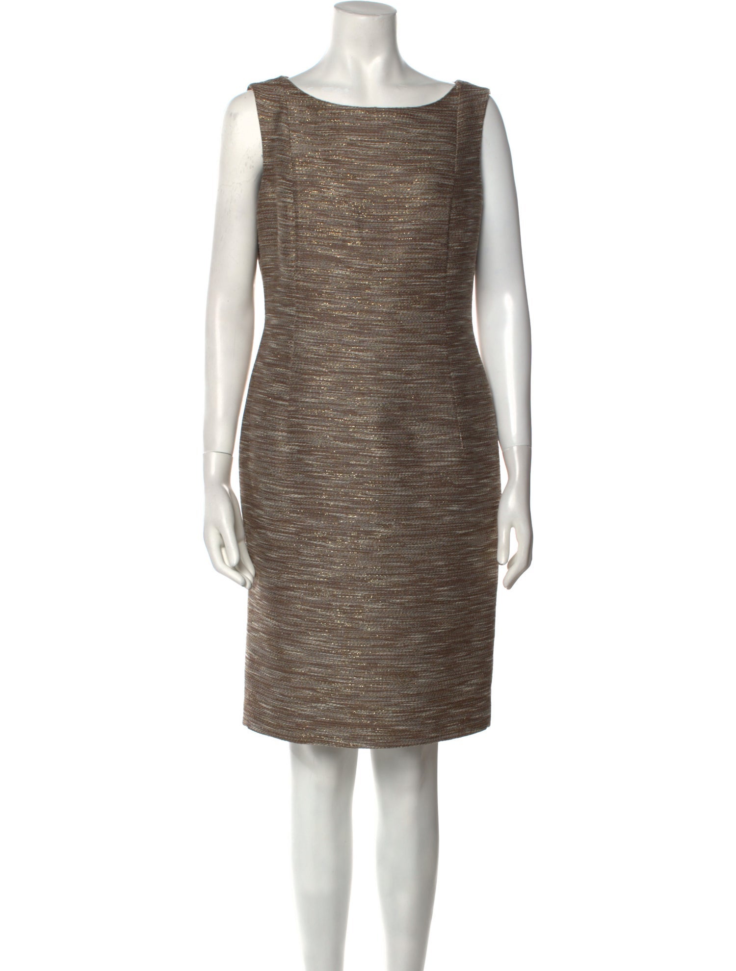 Lafayette 148 Bateau Neckline Knee-Length Dress