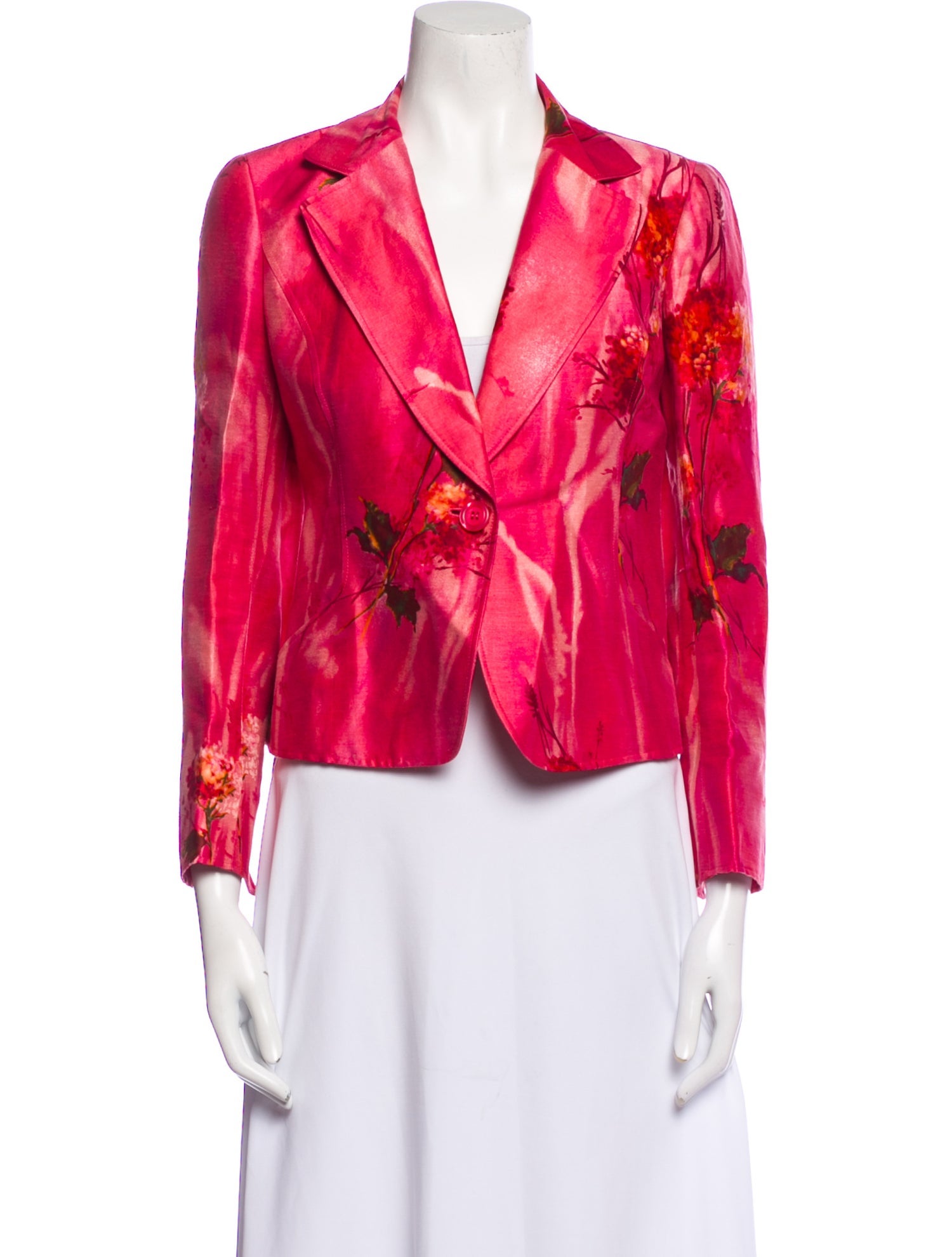 Lafayette 148 Linen Printed Blazer