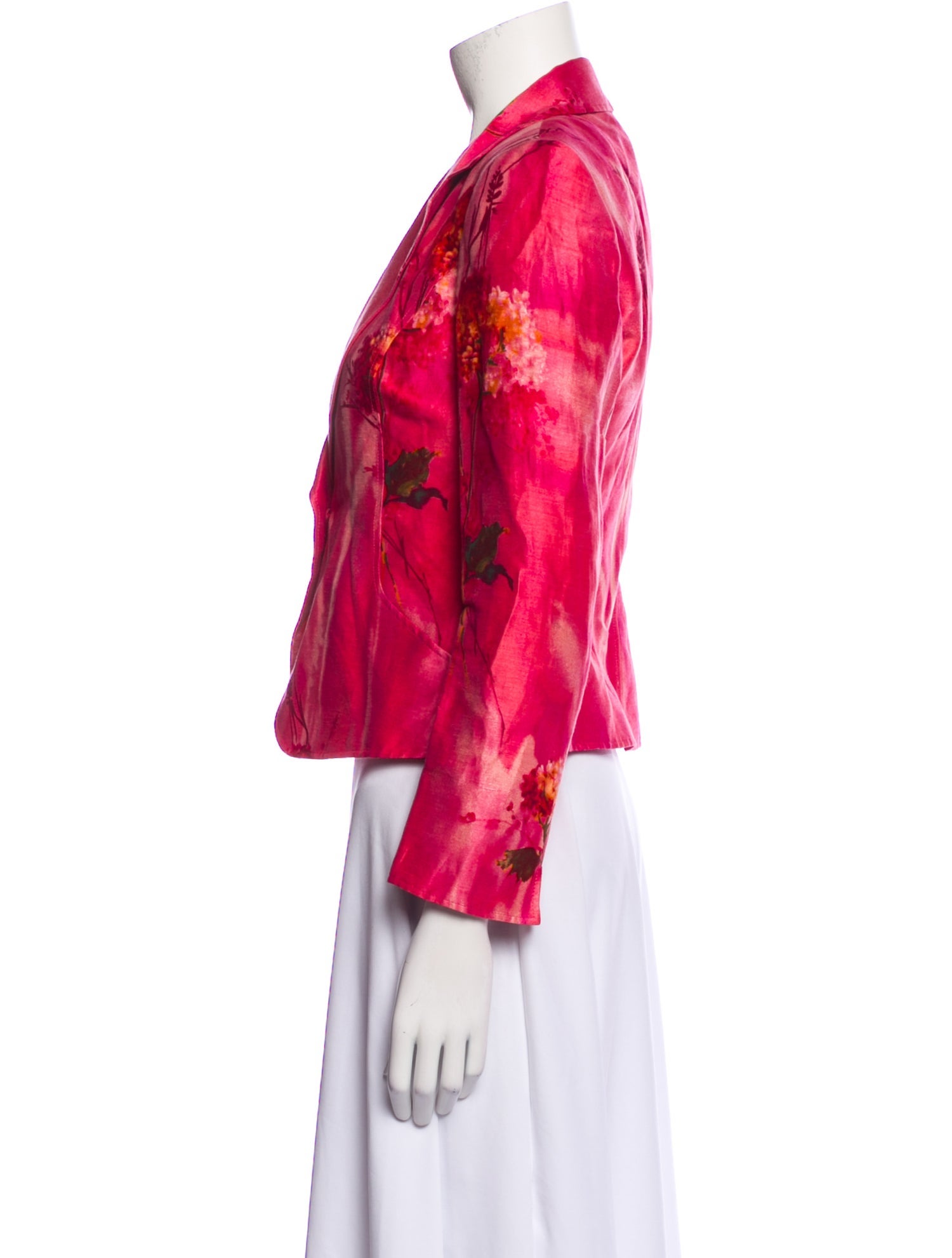 Lafayette 148 Linen Printed Blazer