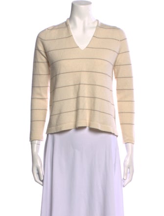 Lafayette 148 Cashmere Striped Sweater