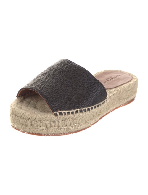 Lafayette 148 Leather Colorblock Pattern Espadrilles