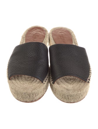 Lafayette 148 Leather Colorblock Pattern Espadrilles