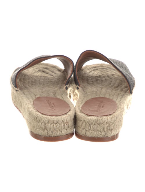 Lafayette 148 Leather Colorblock Pattern Espadrilles