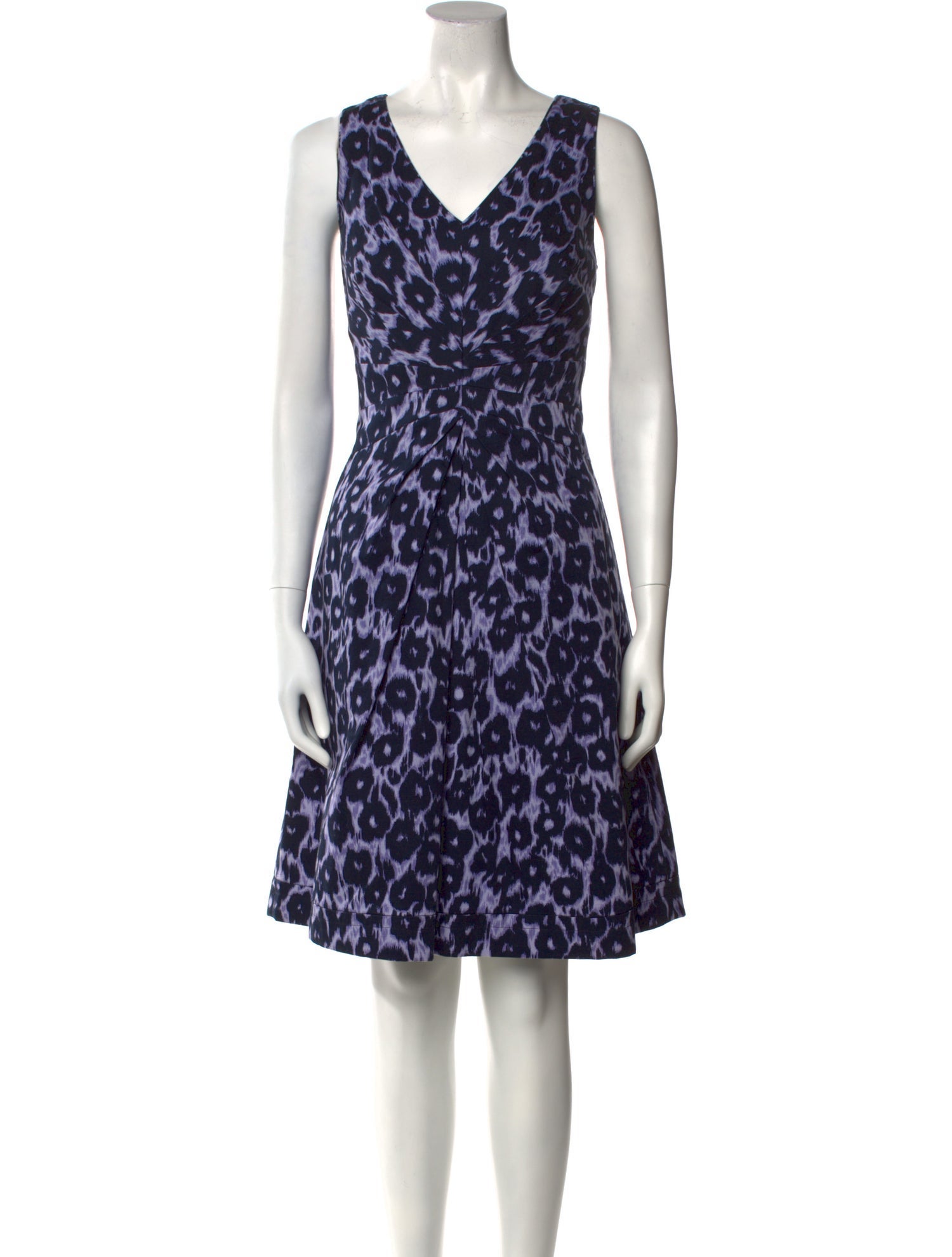 Lafayette 148 Animal Print Knee-Length Dress