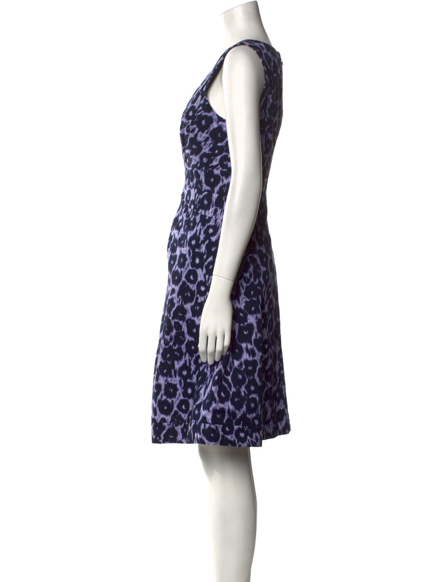 Lafayette 148 Animal Print Knee-Length Dress