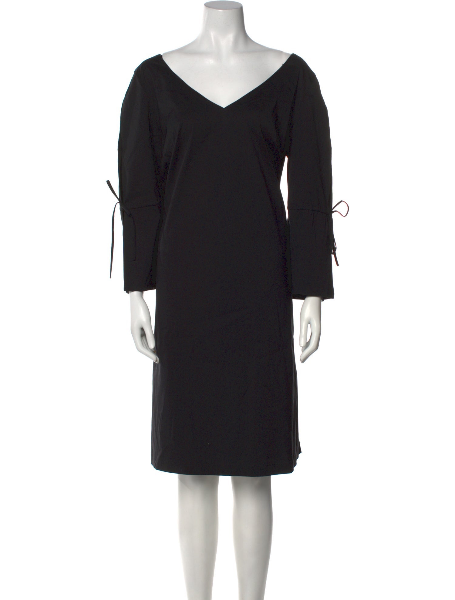 Lafayette 148 V-Neck Knee-Length Dress