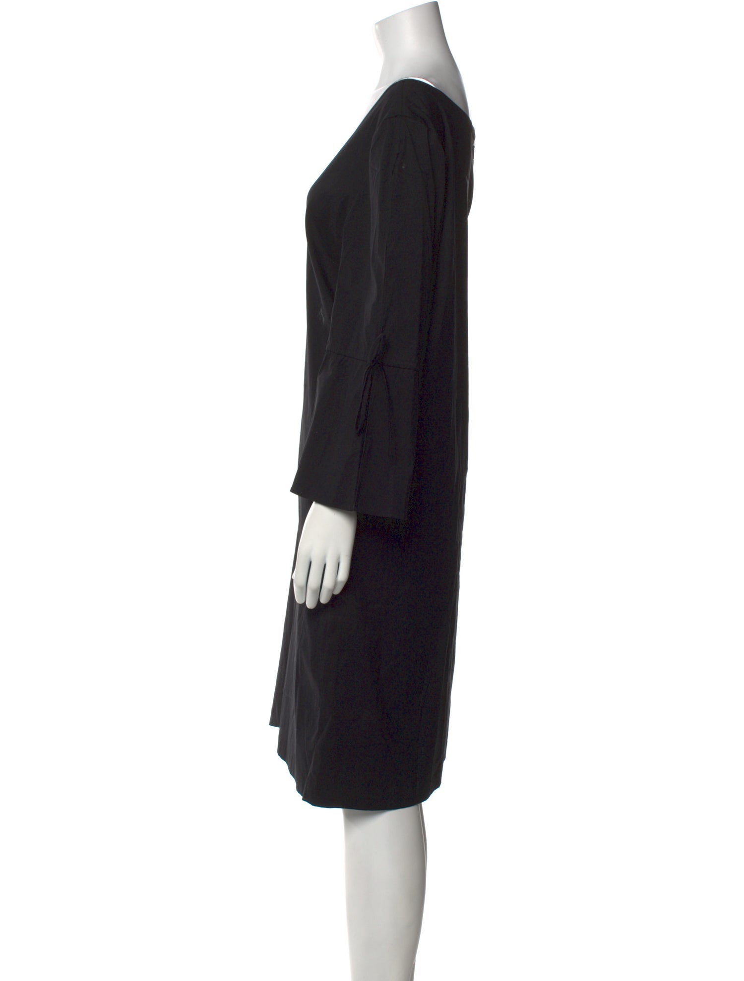 Lafayette 148 V-Neck Knee-Length Dress