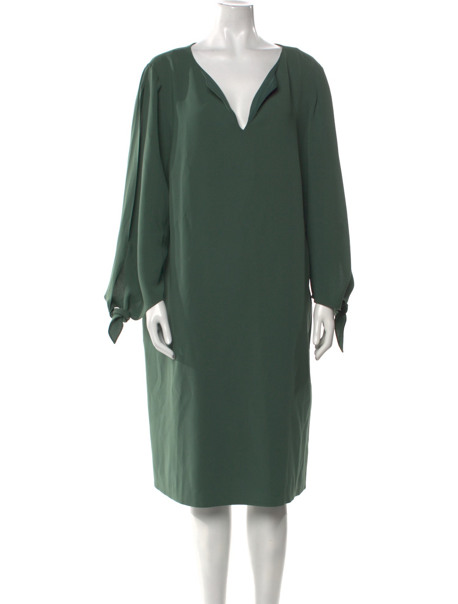 Lafayette 148 V-Neck Midi Length Dress