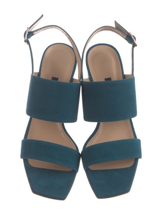 Lafayette 148 Suede Slingback Sandals