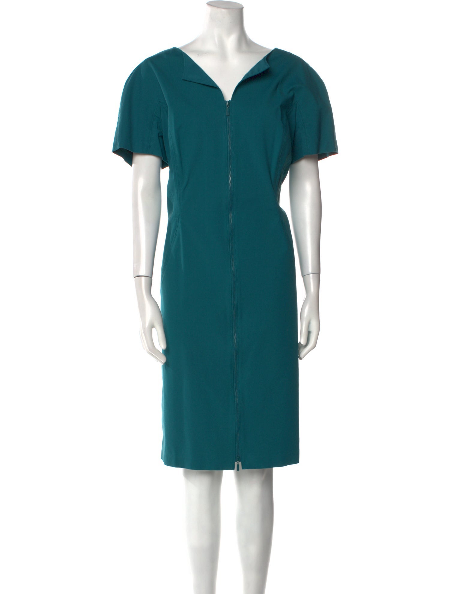 Lafayette 148 V-Neck Knee-Length Dress