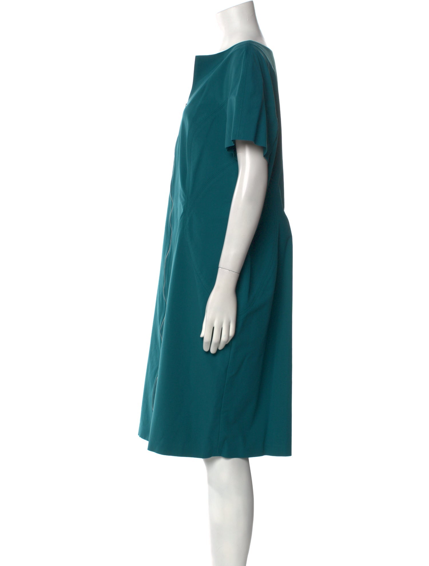 Lafayette 148 V-Neck Knee-Length Dress