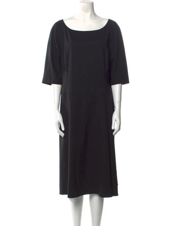 Lafayette 148 Virgin Wool Midi Length Dress