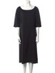 Lafayette 148 Virgin Wool Midi Length Dress