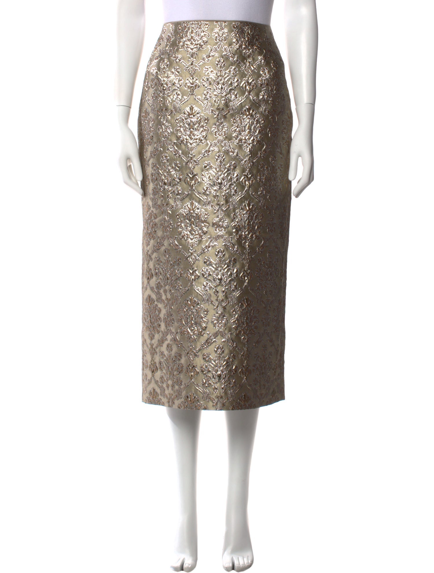 Lafayette 148 Patterned Midi Length Skirt