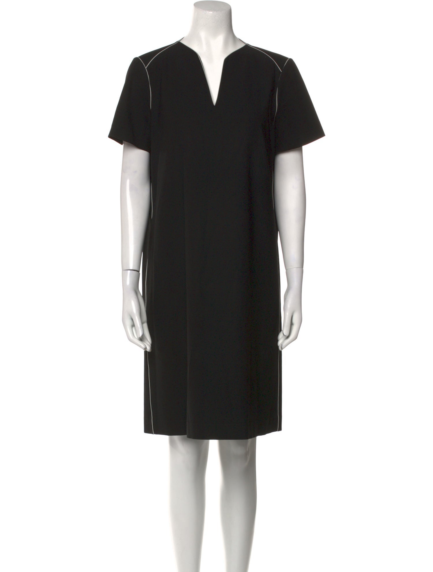 Lafayette 148 V-Neck Knee-Length Dress