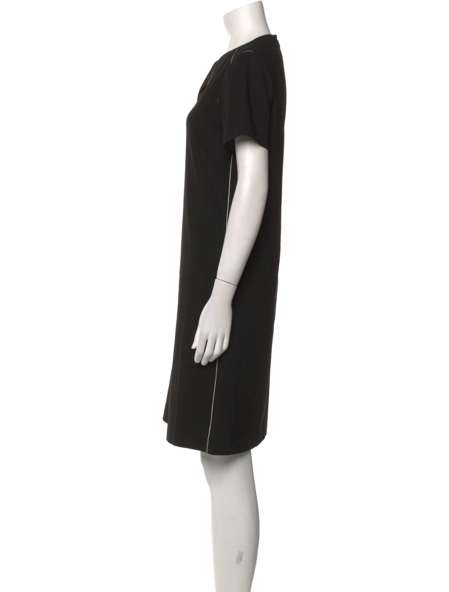 Lafayette 148 V-Neck Knee-Length Dress