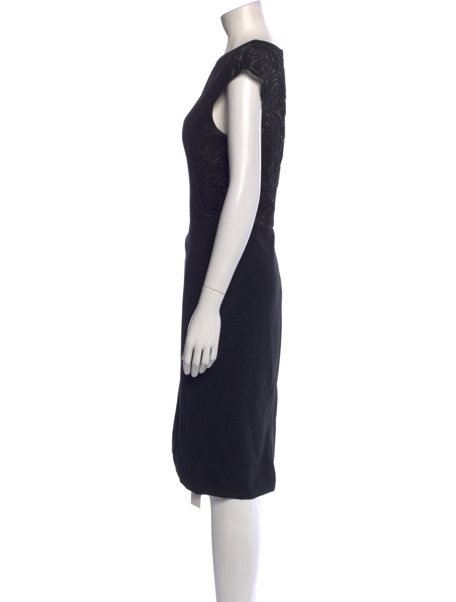 Lafayette 148 Crew Neck Midi Length Dress