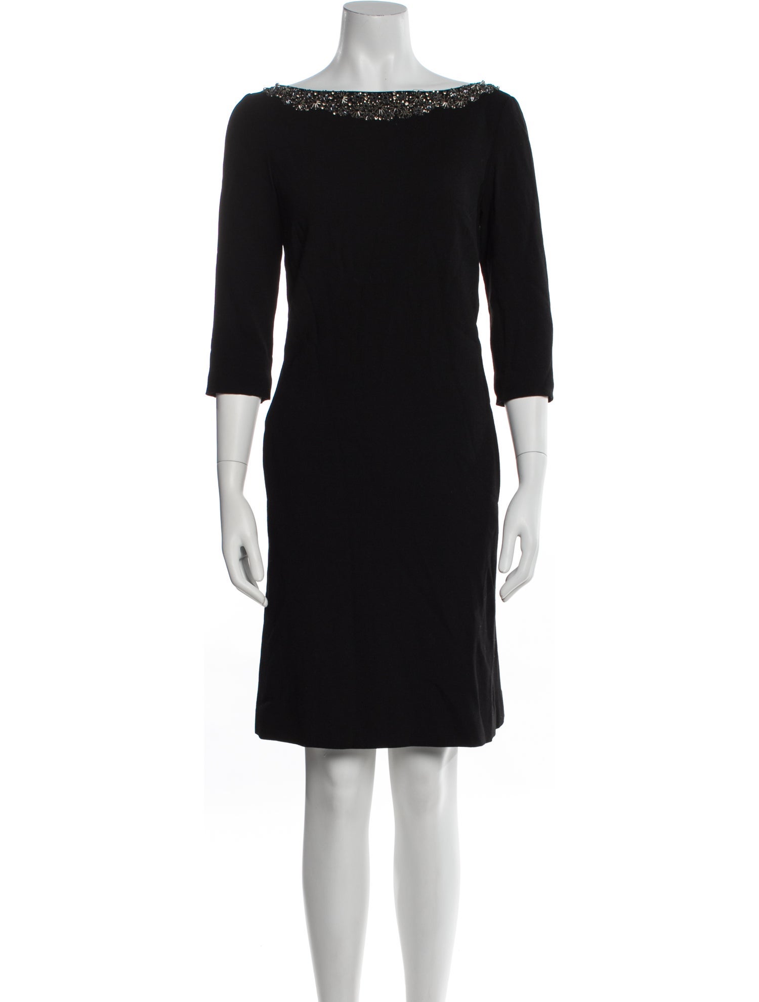Lafayette 148 Bateau Neckline Knee-Length Dress