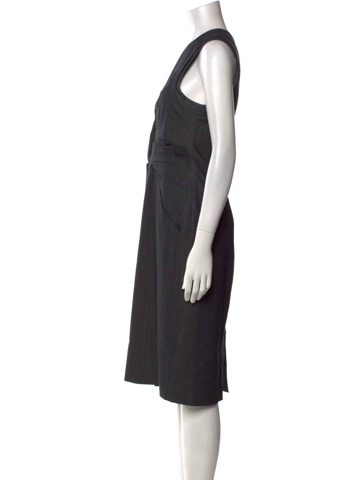 Lafayette 148 Bateau Neckline Midi Length Dress