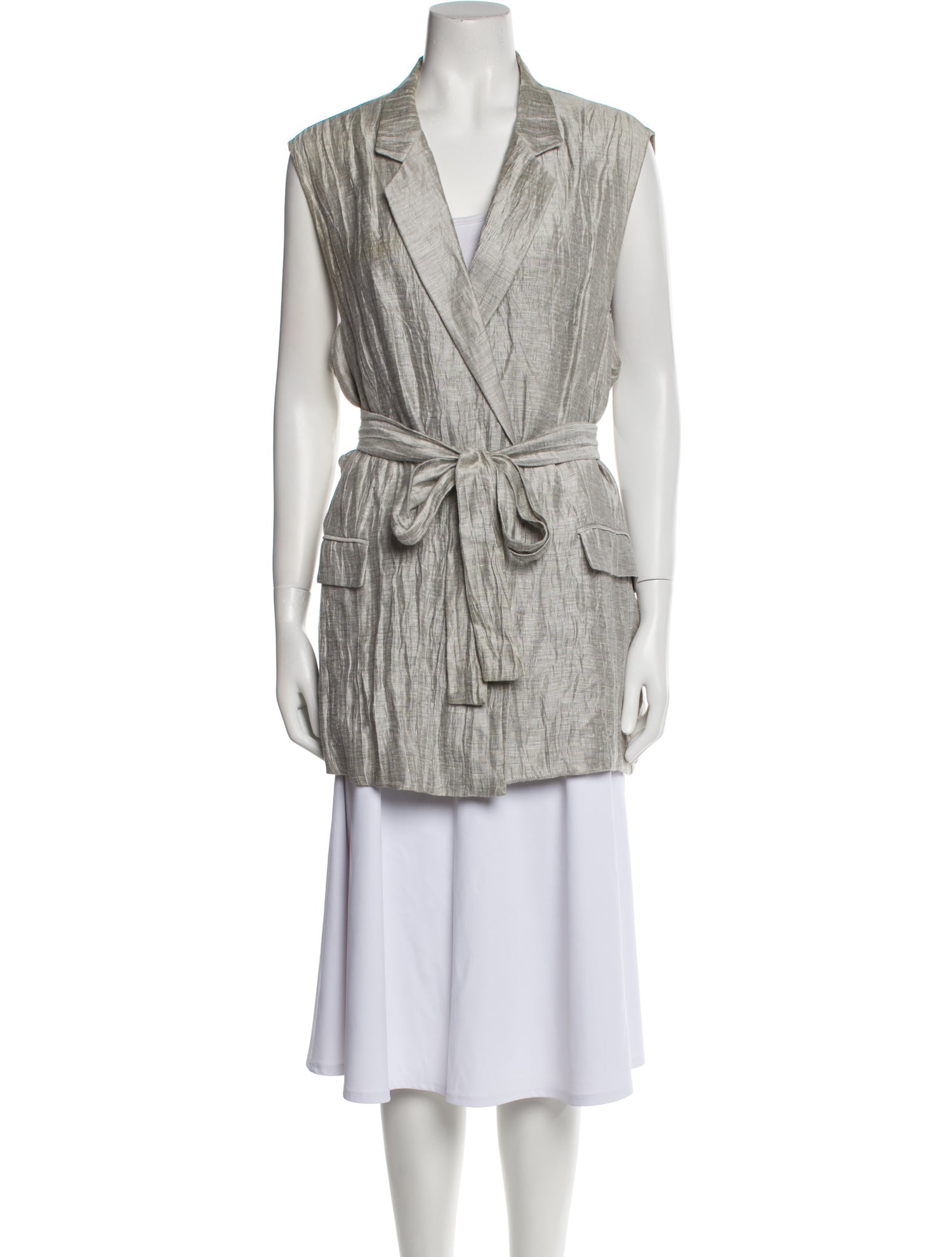 Lafayette 148 Linen Vest