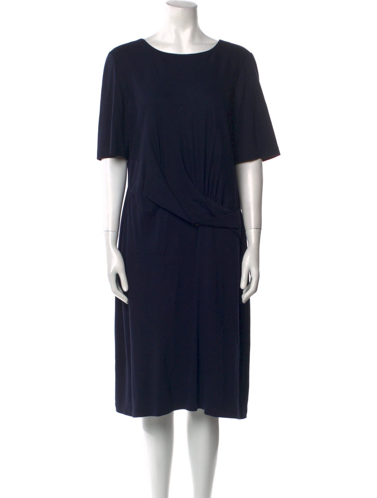 Lafayette 148 Crew Neck Midi Length Dress