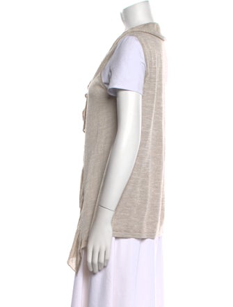 Lafayette 148 Linen Open Front Sweater